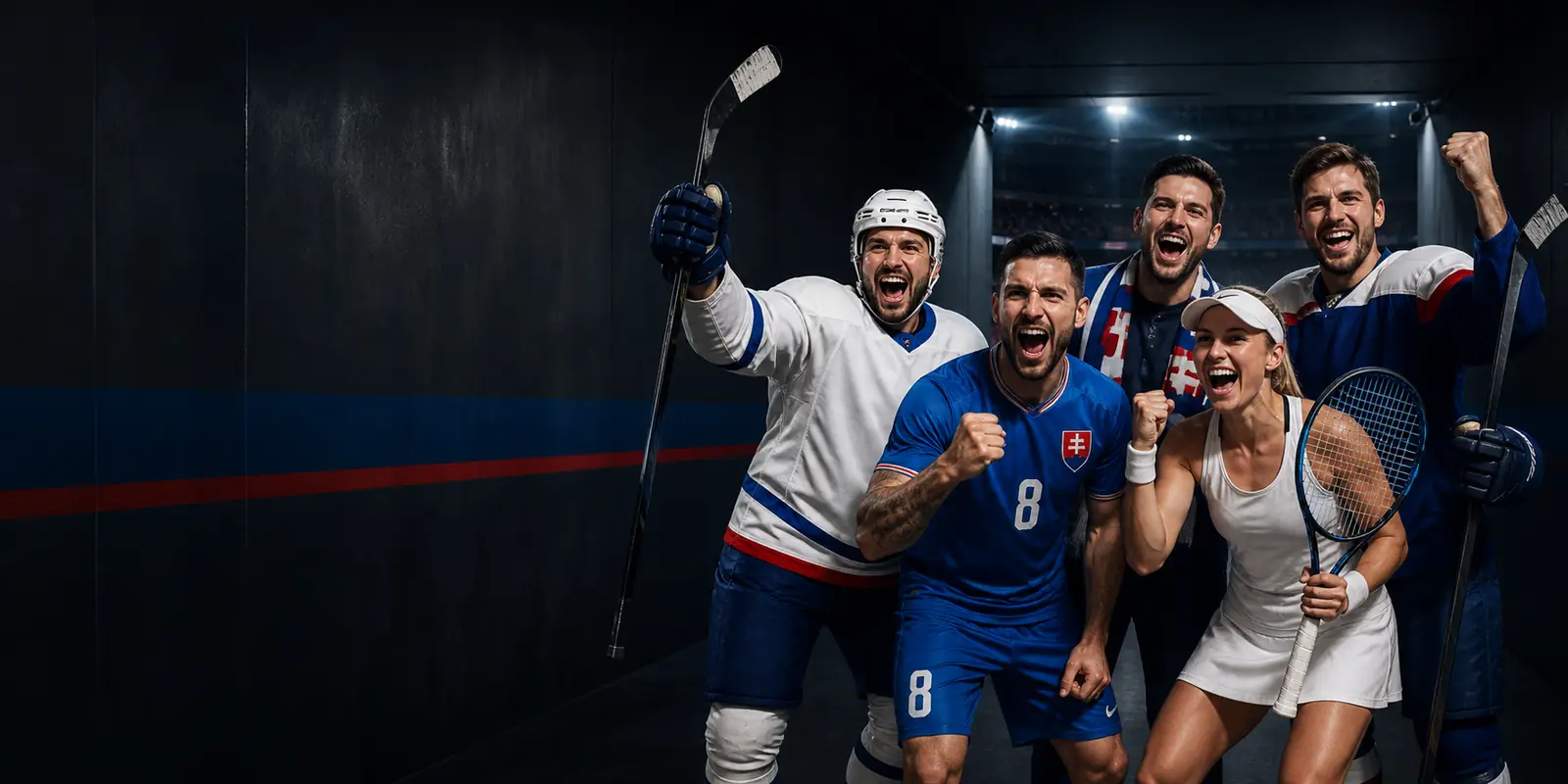 Slovenskí športovci v hokejovej, futbalovej a tenisovej zostave