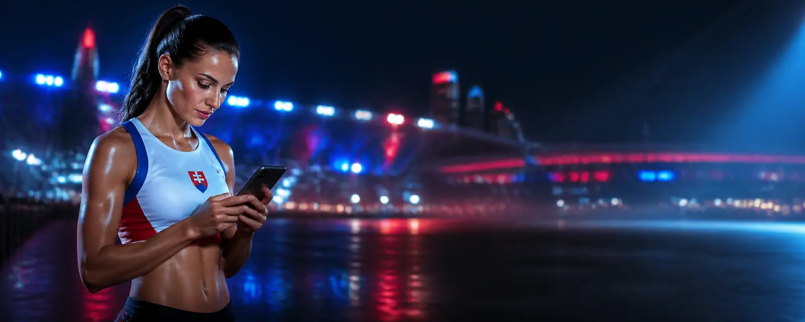 Slovenská bežkyňa s mobilnou aplikáciou