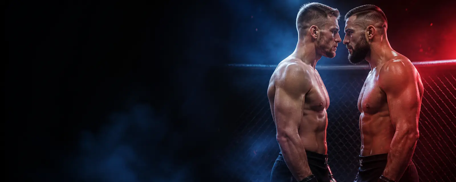 Dvaja zápasníci MMA pred súbojom